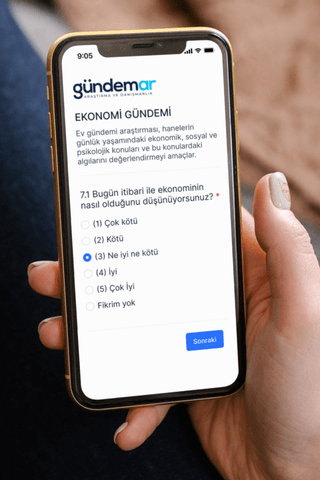 Gündemar mobil arayüzü